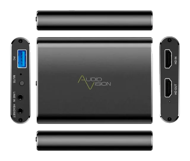 Карта видеозахвата AudioVision FH44, USB 3.0, 4K@60 Гц, HDMI 2.0/2.1